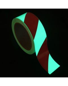 40mm Wide Red & Glow Tape