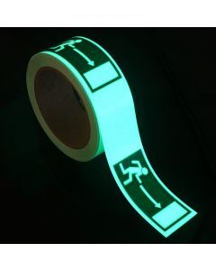 40mm wide EC Running Man Right Glow Tape