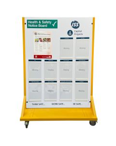 Wheeled Free-Standing Site Health & Safety Documentation Information Point