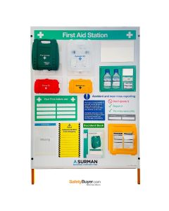 Branded Free-Standing First Aid Point with Near Miss & Accident Reporting