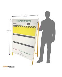 Large Free-Standing Daily Activity Boards with Drywipe Laminate