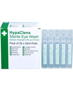 HypaClens Sterile Eyewash Pods (20ml x 25)