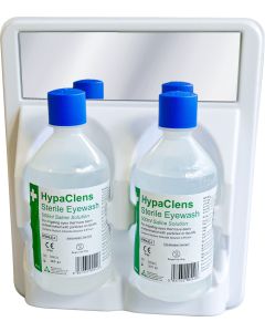 HypaClens Double Eyewash Station with Mirror (2 x 500ml)