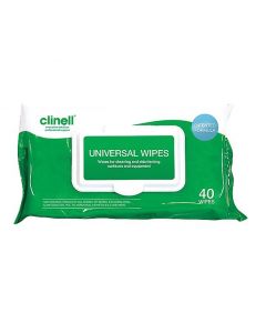 Clinell Universal Sanitising Wipes - Case of 24 packs x 40 wipes