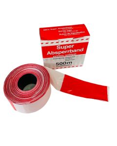 Traffic-Line Barrier Tape in Dispensing Carton | 80mm x 500m | Red/White