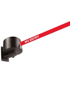 Heavy Duty Retractable Barrier | Red "No Entry" Belt | 16m Length | Universal Clip