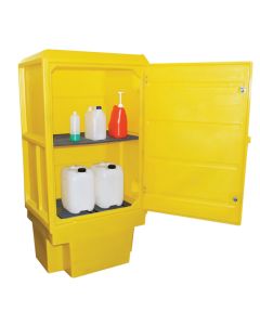 Romold | PSC4 | 1.8m High Polyethylene Storage Cabinets with 225 Litre Sump