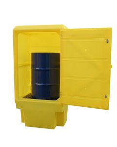 Romold | PSC3 | 1.8m High Polyethylene Drum Cupboards with 225 Litre Sump