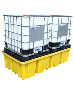 Romold | BB2FW | Double IBC Spill Pallet with 4-Way Forklift Access