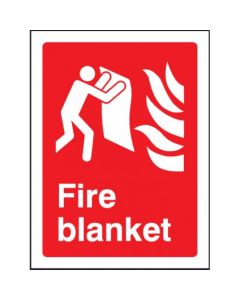 Fire Blanket Sign | 150mm x 200mm | Self Adhesive Vinyl