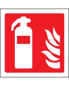 Fire Extinguisher Symbol Sign | 150mm x 150mm | Self Adhesive Vinyl