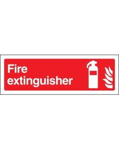 Fire Extinguisher Sign | 450mm x 150mm | Self Adhesive Vinyl