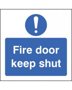 Fire Door Keep Shut Sign with Symbol