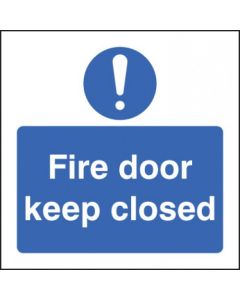 Fire Door Keep Closed Signs with Symbol