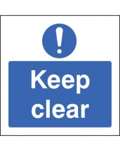 Keep Clear Safety Signs