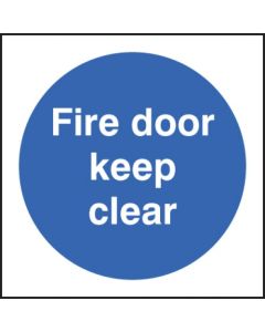 Fire Door Keep Clear Sign