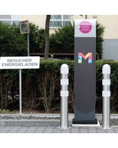 Traffic-Line EV Charging Point Protection Bollards | Stainless Steel