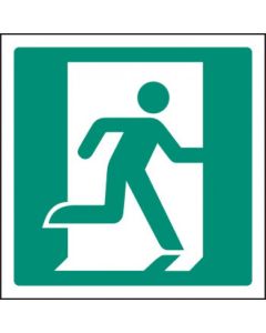 Running Man Right Sign | 150mm x 150mm | Rigid Plastic