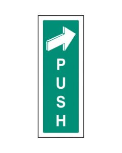 Push Sign | 75mm x 200mm | Rigid Plastic