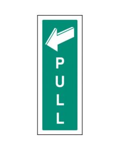 Pull Sign | 75mm x 200mm | Rigid Plastic