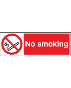 No Smoking Sign | 600mm x 200mm | Polycarbonate