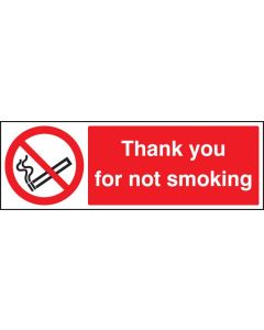 Thank You for Not Smoking Signs