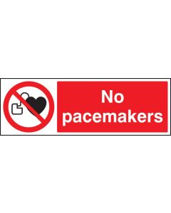 No Pacemakers Safety Signs