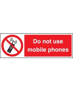 Do Not Use Mobile Phones Safety Signs