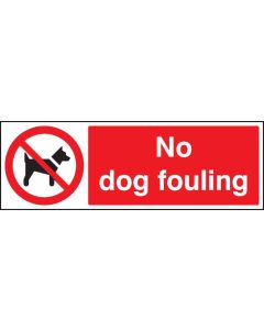 No Dog Fouling Sign