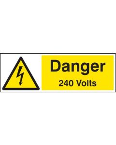 Danger 240 Volts Safety Signs