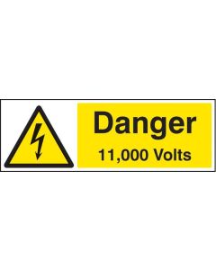 Danger 11000 Volts Safety Signs