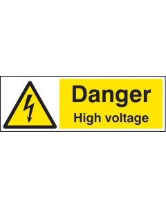 Danger High Voltage Sign | 600mm x 200mm | Polycarbonate