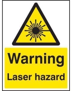 Warning Laser Hazard Safety Sign