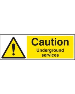 Caution Underground Services Safety Signs