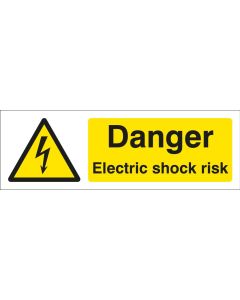 Danger Electric Shock Risk Safety Signs