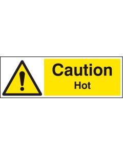 Caution Hot Safety Sign