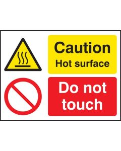 Caution Hot Surface - Do Not Touch Safety Signs