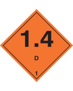 1.4 - Hazard Warning Diamond | 200mm x 200mm | Rigid Plastic