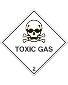 Toxic Gas 2 - Hazard Warning Diamond | 200mm x 200mm | Rigid Plastic