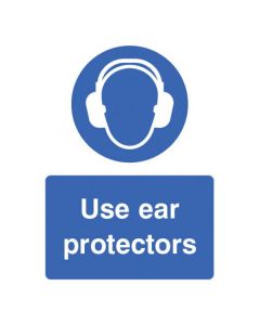 Use Ear Protectors Signs | 150mm x 200mm | Rigid Plastic