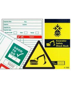 Good To Go Excavator Safety Check Book (25 Inspections)