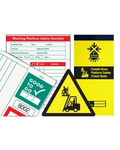 Good To Go Forklift Work Platform Safety Book (25 Inspections)