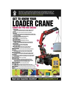 Good To Go Loader Crane Inspection Poster | 420mm x 594mm | Synthetic Paper