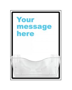 Bespoke (Your Message Here) Document Display Printed on 10mm Foam PVC with Clear Document Holder | 450mm x 600mm