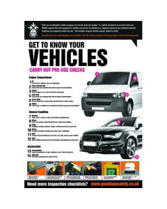 Good To Go Fleet Vehicle Inspection Poster | 420mm x 594mm | Synthetic Paper