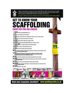 Good To Go Scaffolding Inspection Poster | 420mm x 594mm | Synthetic Paper