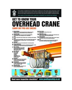 Good To Go Overhead Crane Inspection Poster | 420mm x 594mm | Synthetic Paper