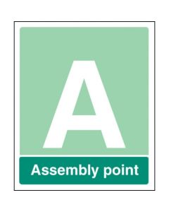 Assembly Point Sign **Add Your Letter or Number**