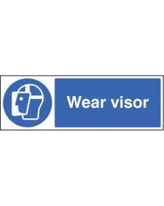 Wear Visor Safety Signs