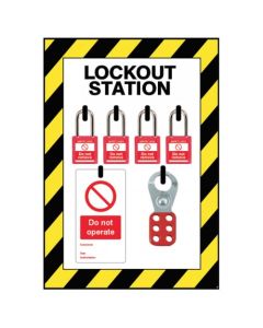 Lockout Station with Choice of 4, 10, or 20 Lock Capacity